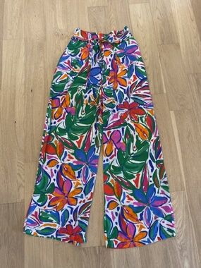 Sugarlips Summer Floral Wide Leg Pants Size Medium NWOT